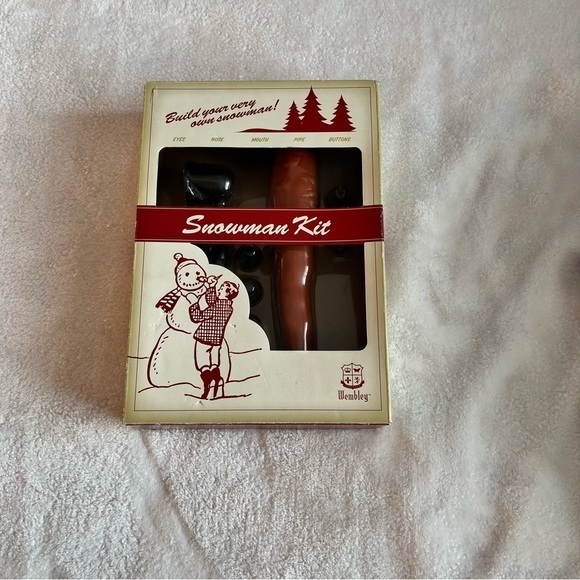 Wembley Snowman Kit Accessories to‎ build a Snowman 12 pieces Vintage - Picture 1 of 4